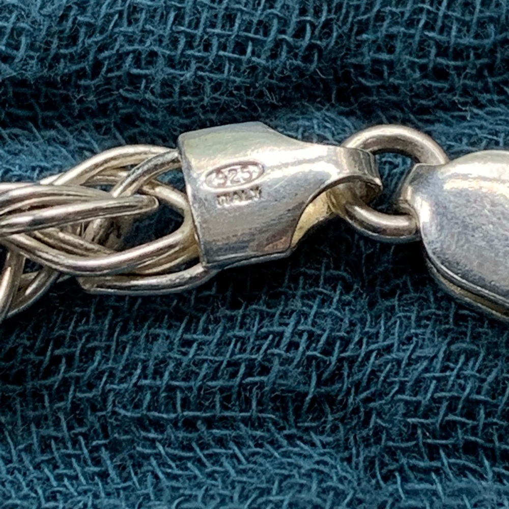Elegant Loosely Twisted Solid Sterling Silver Nec… - image 3